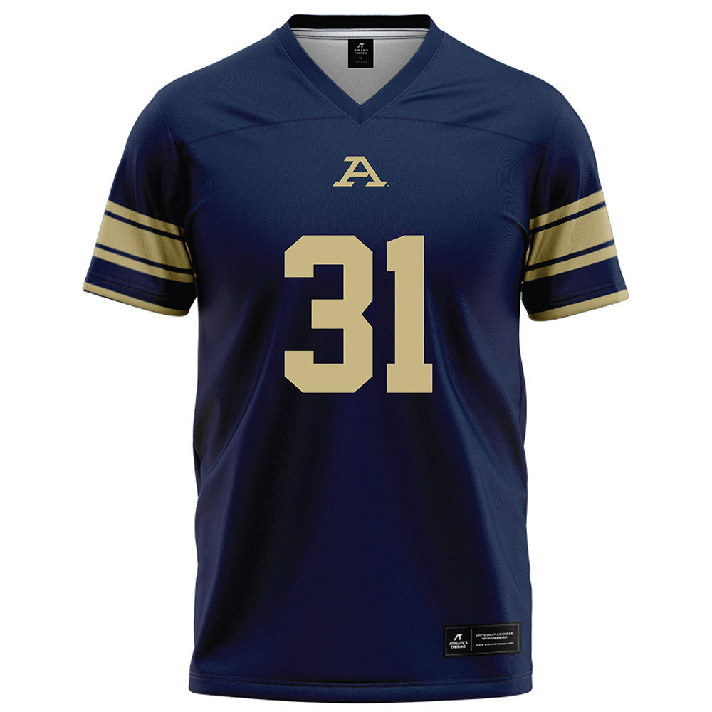 Akron - NCAA Football : Gavin James - Navy Football Jersey-0