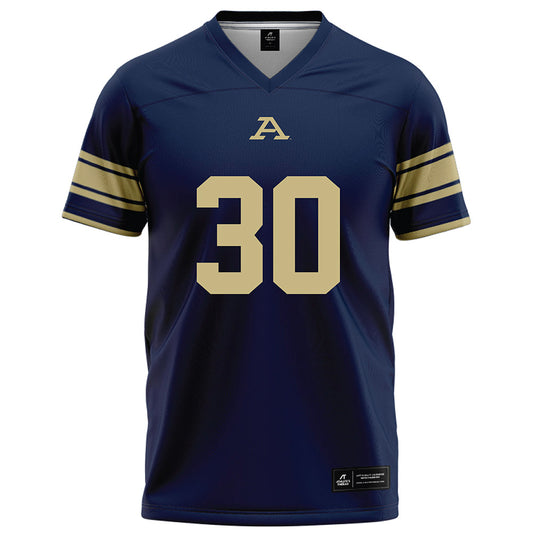 Akron - NCAA Football : Jake Dennis - Navy Football Jersey-0