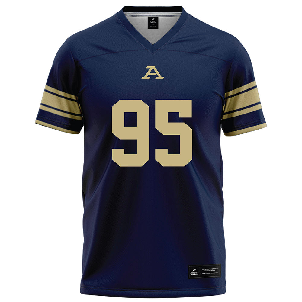 Akron - NCAA Football : Vann Kavals - Navy Football Jersey-0