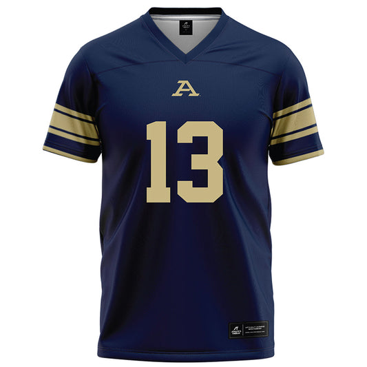 Akron - NCAA Football : Rodrick Hunter - Navy Football Jersey-0