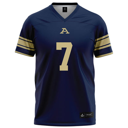 Akron - NCAA Football : Jeremiah Jones - Navy Football Jersey-0