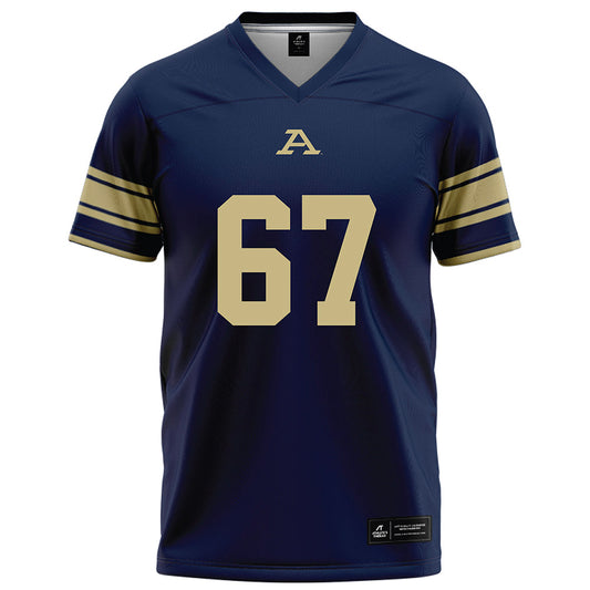 Akron - NCAA Football : James Currie - Navy Football Jersey-0