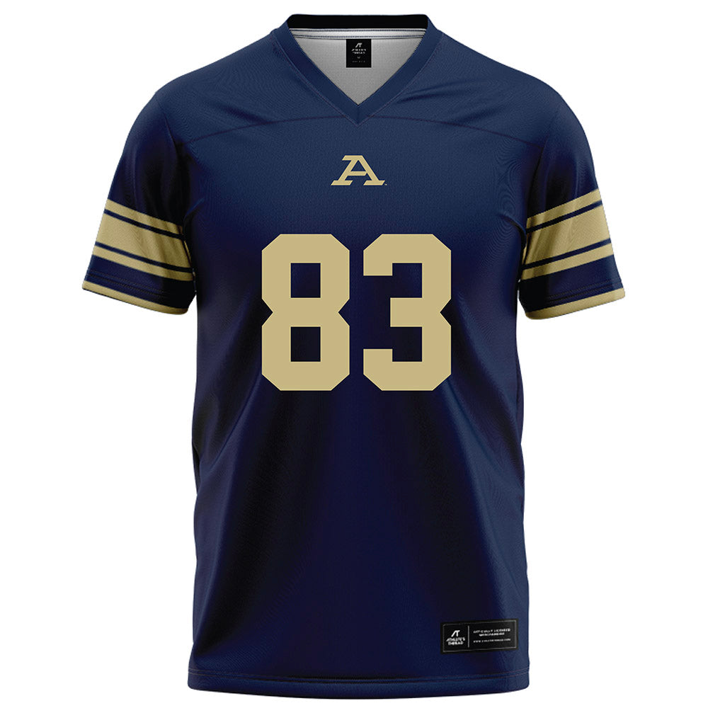 Akron - NCAA Football : Elijah Alexander - Navy Football Jersey-0