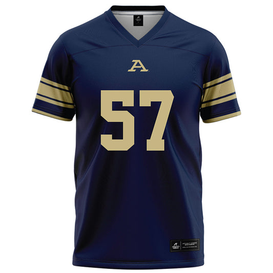 Akron - NCAA Football : Delvin Morris - Navy Football Jersey