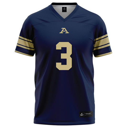 Akron - NCAA Football : Cibastian Broughton - Navy Football Jersey-0
