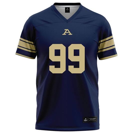 Akron - NCAA Football : Nathan Kapongo - Navy Football Jersey