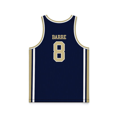 Akron - NCAA Men's Basketball : Chabi Barre - Navy Basketball Jersey-1