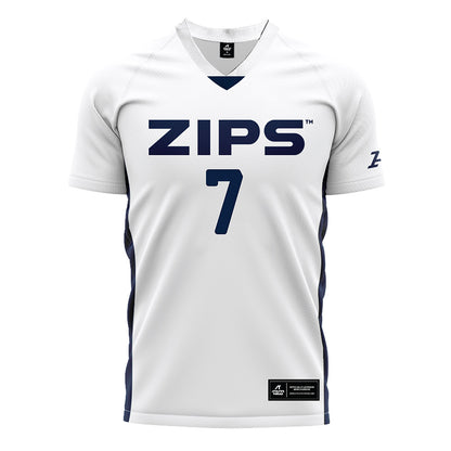 Akron - NCAA Men's Soccer : Leo Morana - White Soccer Jersey-0
