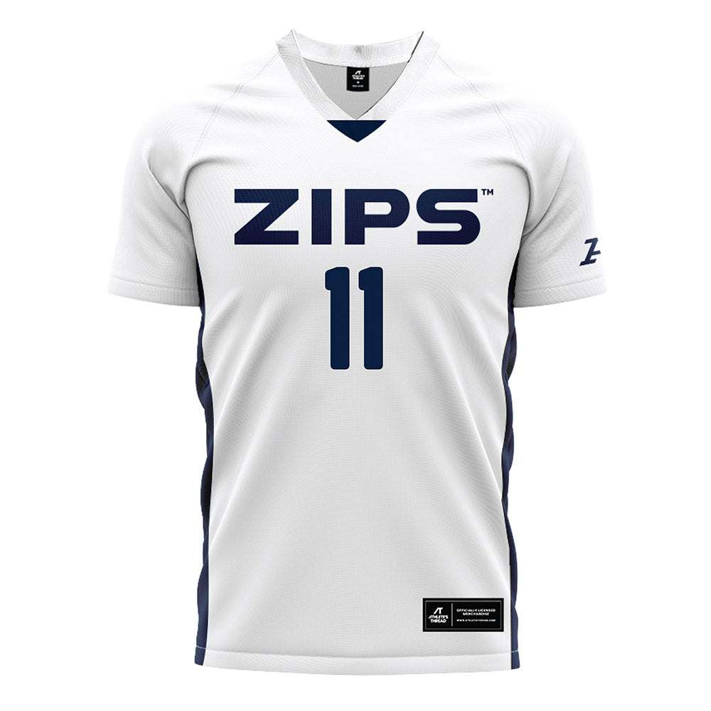 Akron - NCAA Men's Soccer : Noa Testa - White Soccer Jersey-0