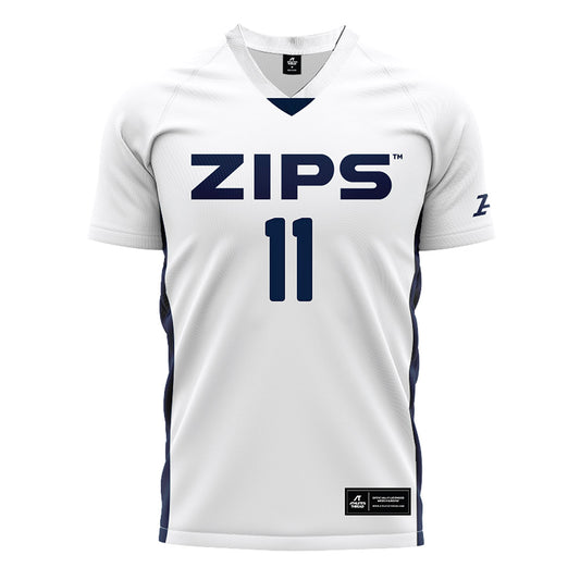 Akron - NCAA Men's Soccer : Noa Testa - White Soccer Jersey-0