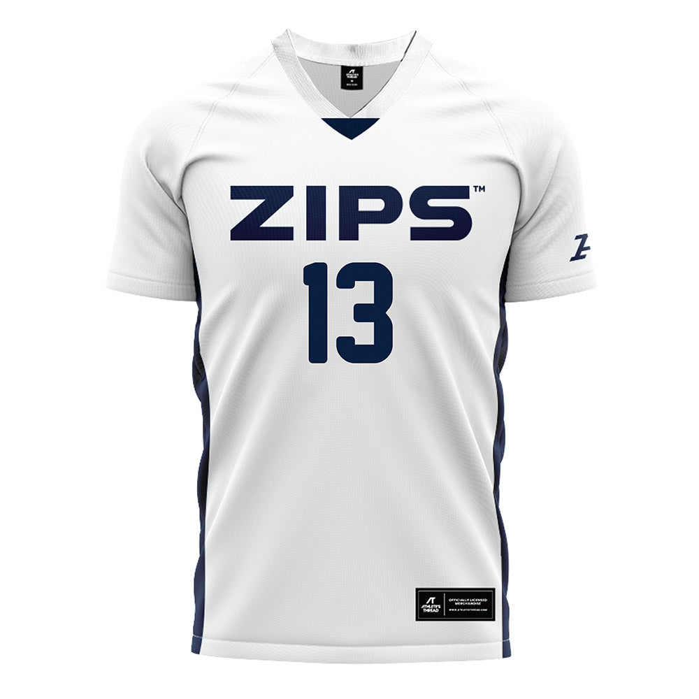 Akron - NCAA Men's Soccer : Remi Agunbiade - White Soccer Jersey-0