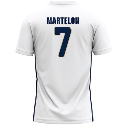 Akron - NCAA Women's Lacrosse : Olivia Martelon - White Lacrosse Jersey-1