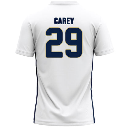 Akron - NCAA Women's Lacrosse : Heather Carey - White Lacrosse Jersey-1