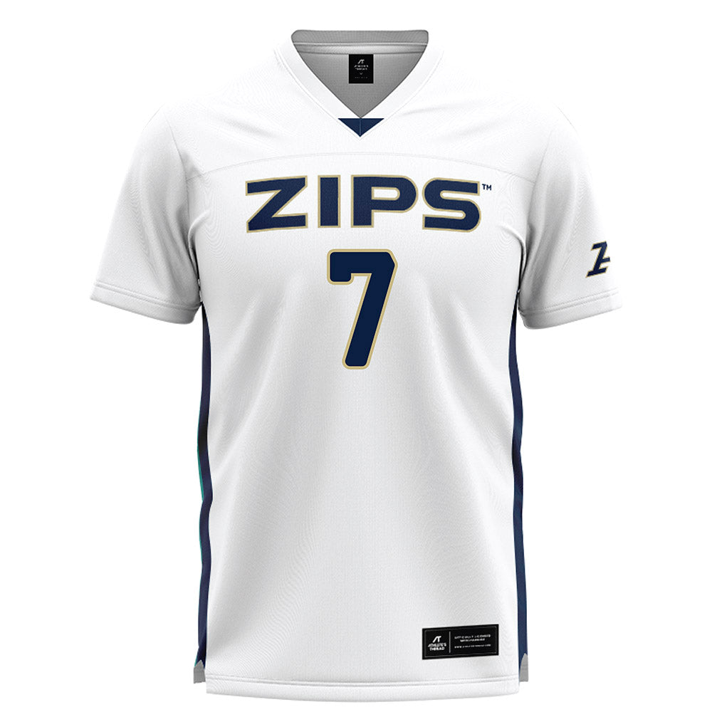 Akron - NCAA Women's Lacrosse : Olivia Martelon - White Lacrosse Jersey-0