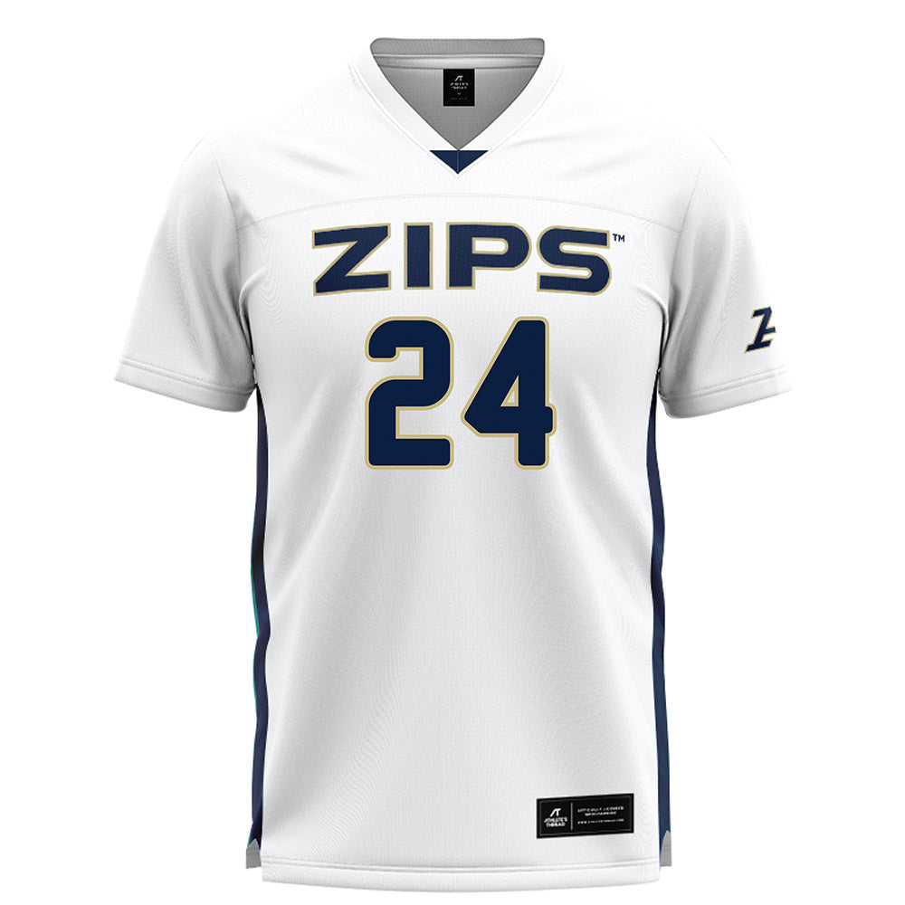 Akron - NCAA Women's Lacrosse : Kiran Cerwonka - White Lacrosse Jersey-0