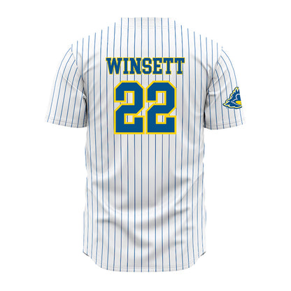 Delaware - NCAA Baseball : Sam Winsett - Pinstripe Jersey-1