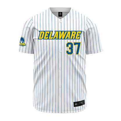 Delaware - NCAA Baseball : Evan Lewis - Pinstripe Jersey