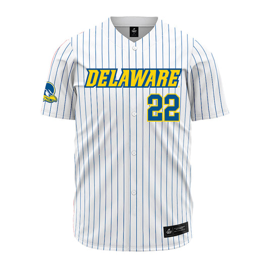Delaware - NCAA Baseball : Sam Winsett - Pinstripe Jersey-0