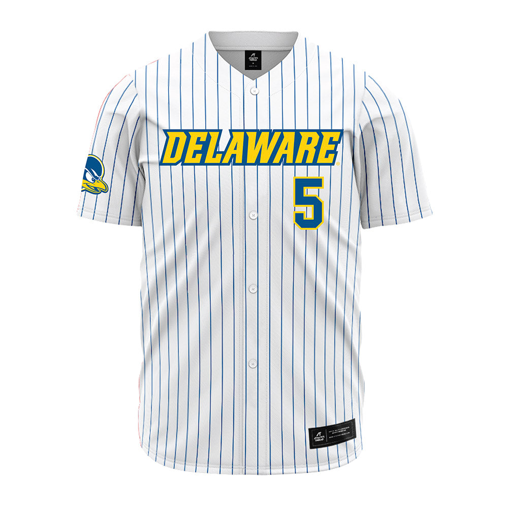 Delaware - NCAA Baseball : Jeremy Wolf - Pinstripe Jersey-0
