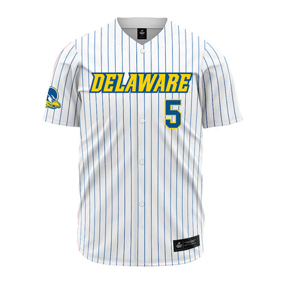 Delaware - NCAA Baseball : Jeremy Wolf - Pinstripe Jersey-0