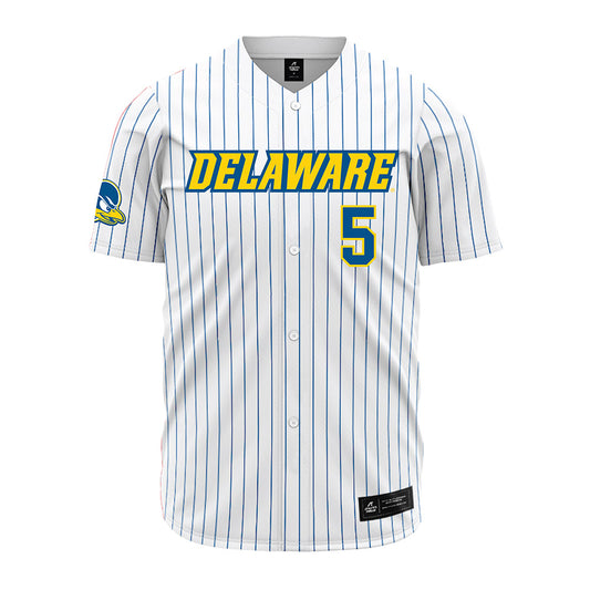 Delaware - NCAA Baseball : Jeremy Wolf - Pinstripe Jersey-0