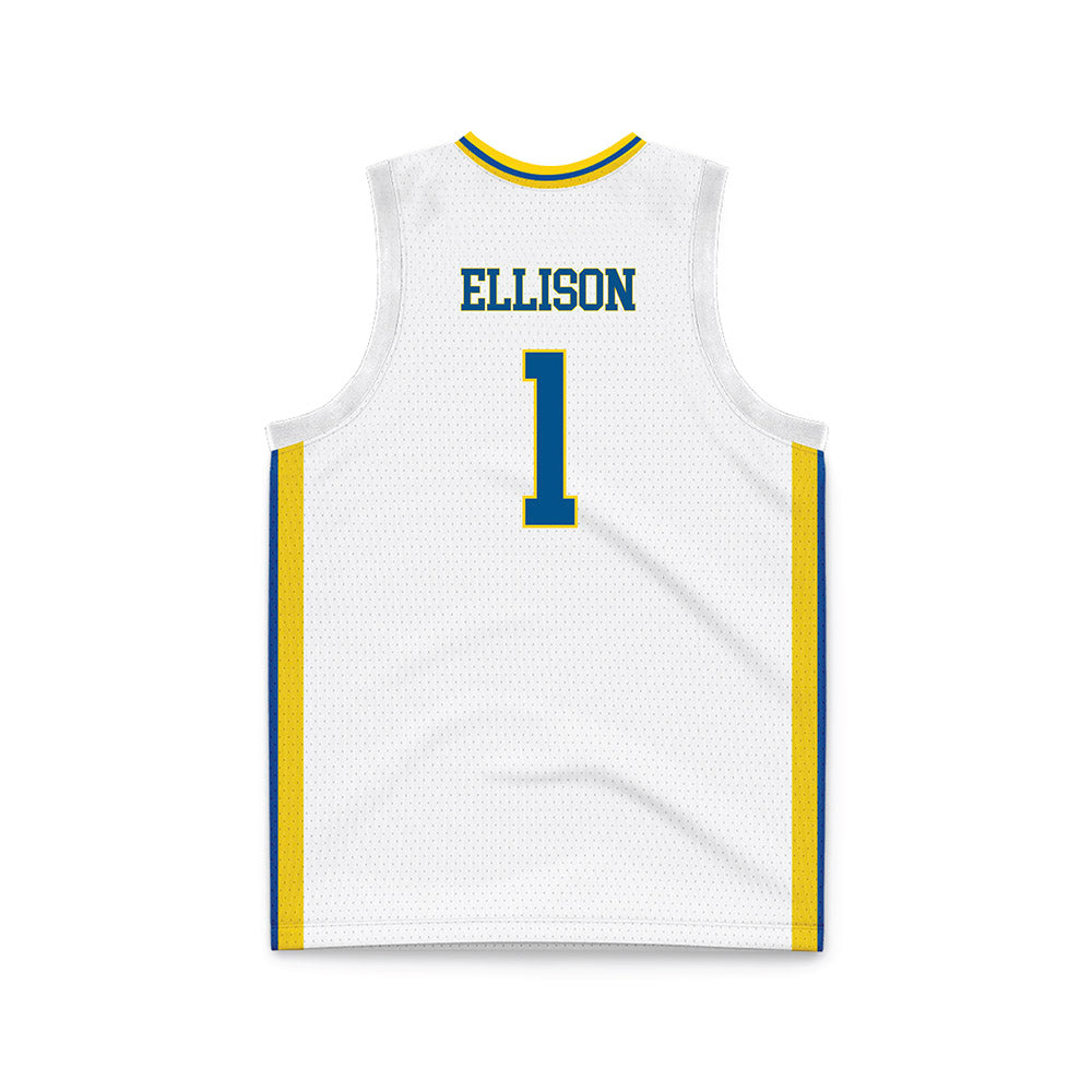 Delaware - NCAA Men's Basketball : Mason Ellison - White Basketball Jersey-1