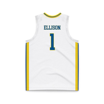 Delaware - NCAA Men's Basketball : Mason Ellison - White Basketball Jersey-1