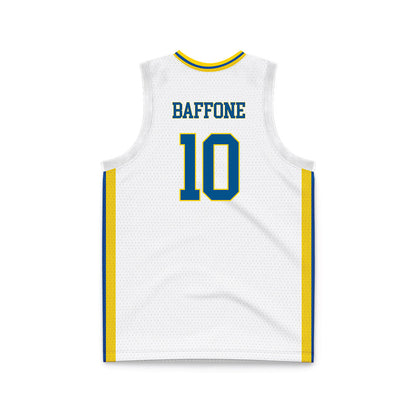Delaware - NCAA Men's Basketball : Brandon Baffone - White Basketball Jersey