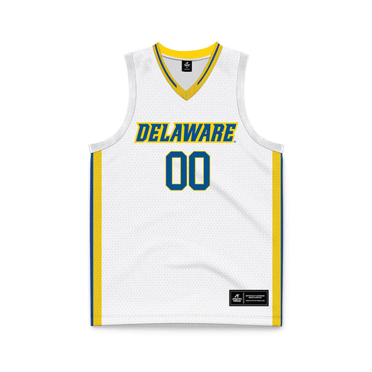Delaware - NCAA Men's Basketball : Christian Bliss - White Basketball Jersey-0