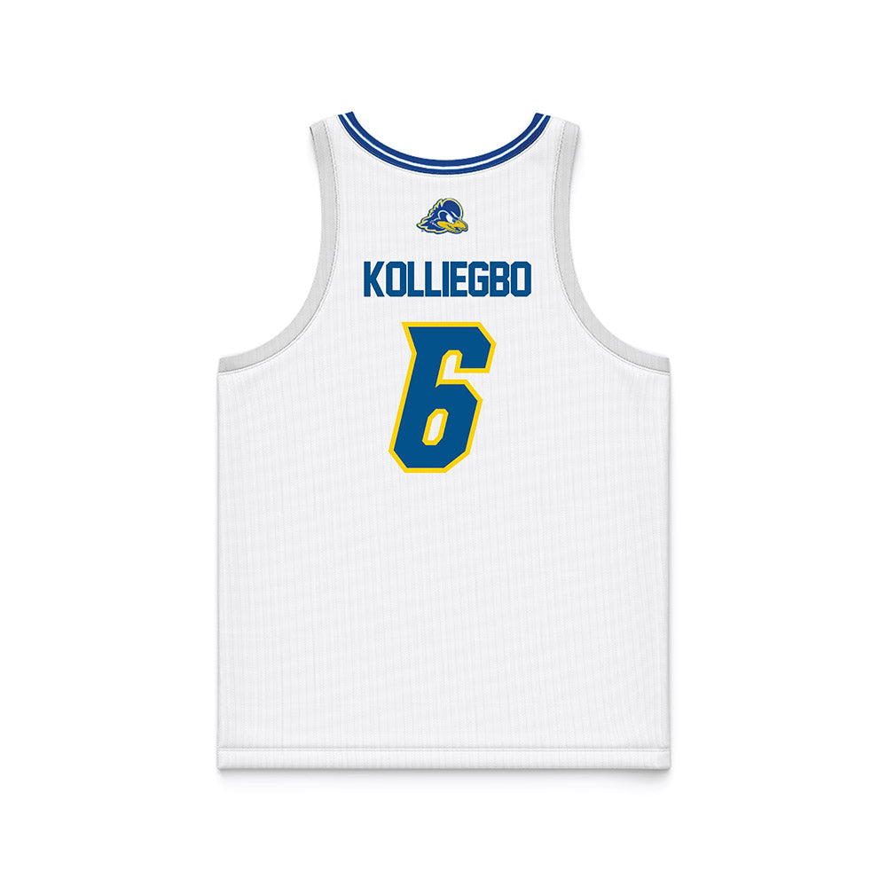Delaware - NCAA Women's Basketball : Safiatu Kolliegbo - White Basketball Jersey-1