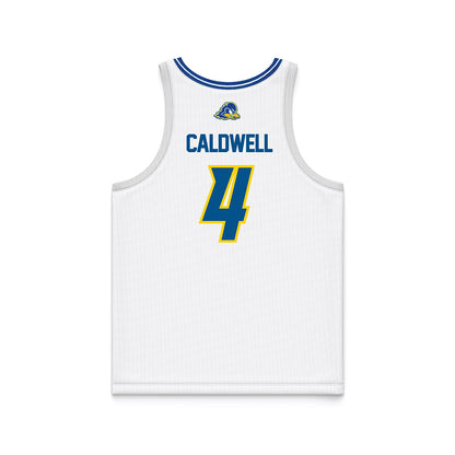 Delaware - NCAA Women's Basketball : London Caldwell - White Basketball Jersey-1