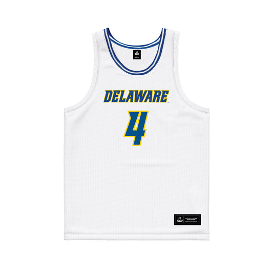Delaware - NCAA Women's Basketball : Trinity Vance - White Basketball Jersey-0