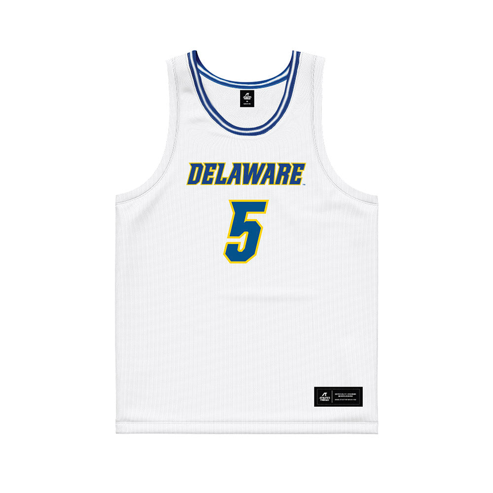 Delaware - NCAA Women's Basketball : Amalia Fruchtman - White Basketball Jersey-0