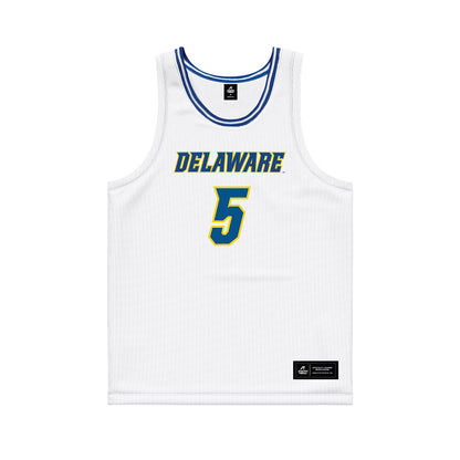 Delaware - NCAA Women's Basketball : Amalia Fruchtman - White Basketball Jersey-0
