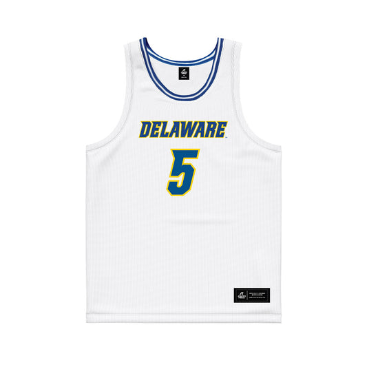 Delaware - NCAA Women's Basketball : Amalia Fruchtman - White Basketball Jersey-0