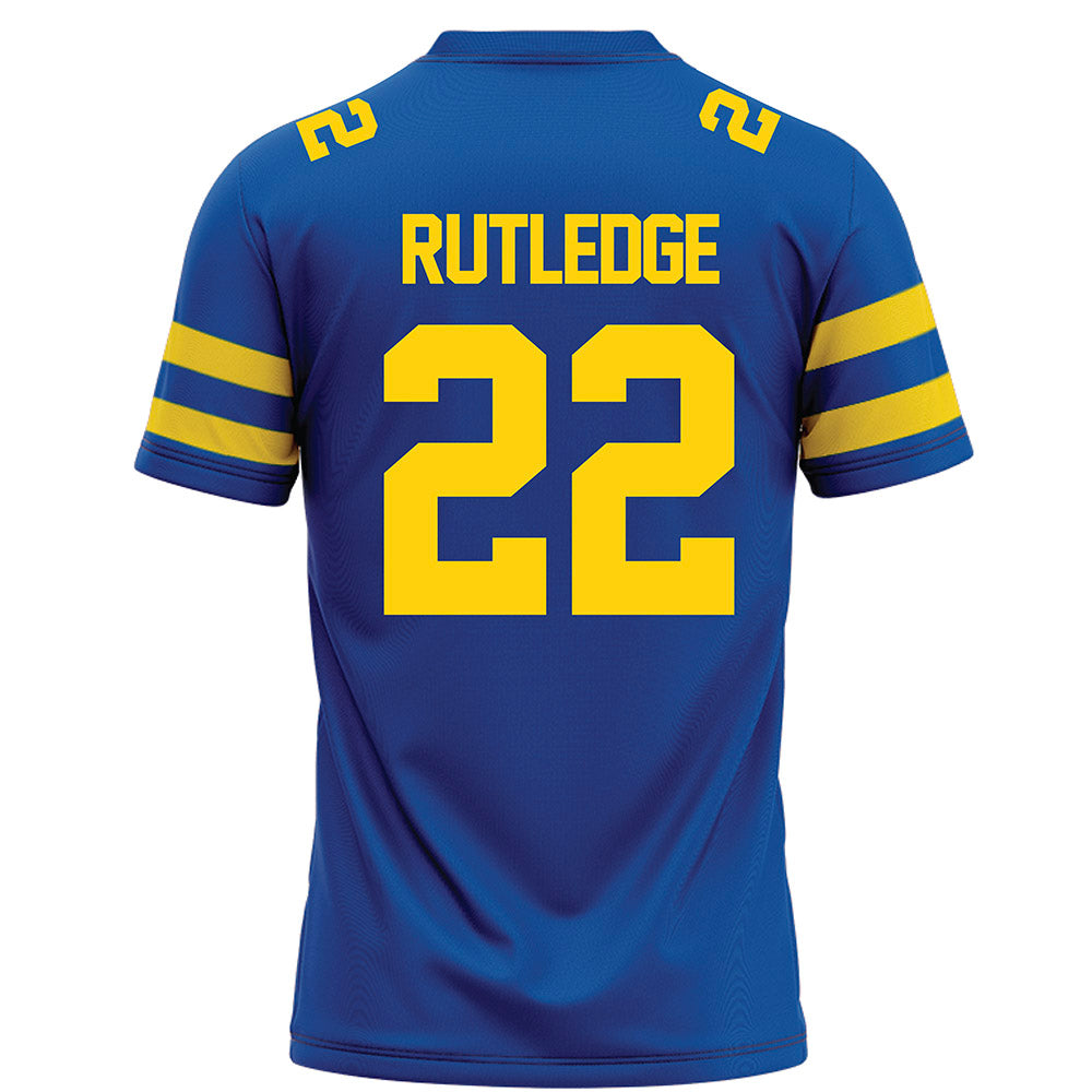 Delaware - NCAA Football : Dorian Rutledge - Blue Football Jersey-1