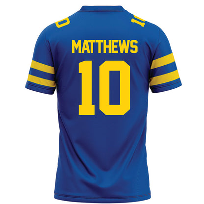 Delaware - NCAA Football : Blake Matthews - Blue Football Jersey