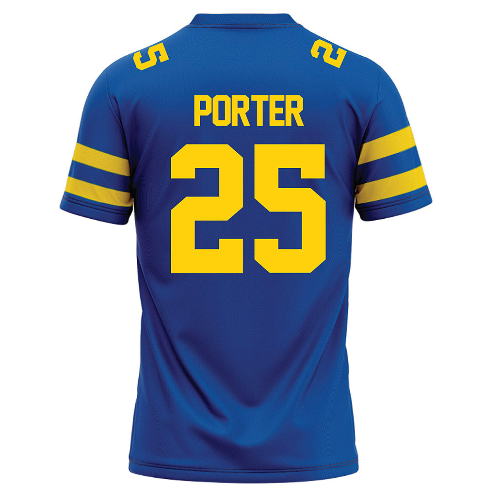 Delaware - NCAA Football : Jared Porter - Blue Football Jersey-1
