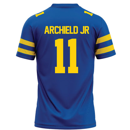 Delaware - NCAA Football : Eric Archield Jr - Blue Football Jersey-1