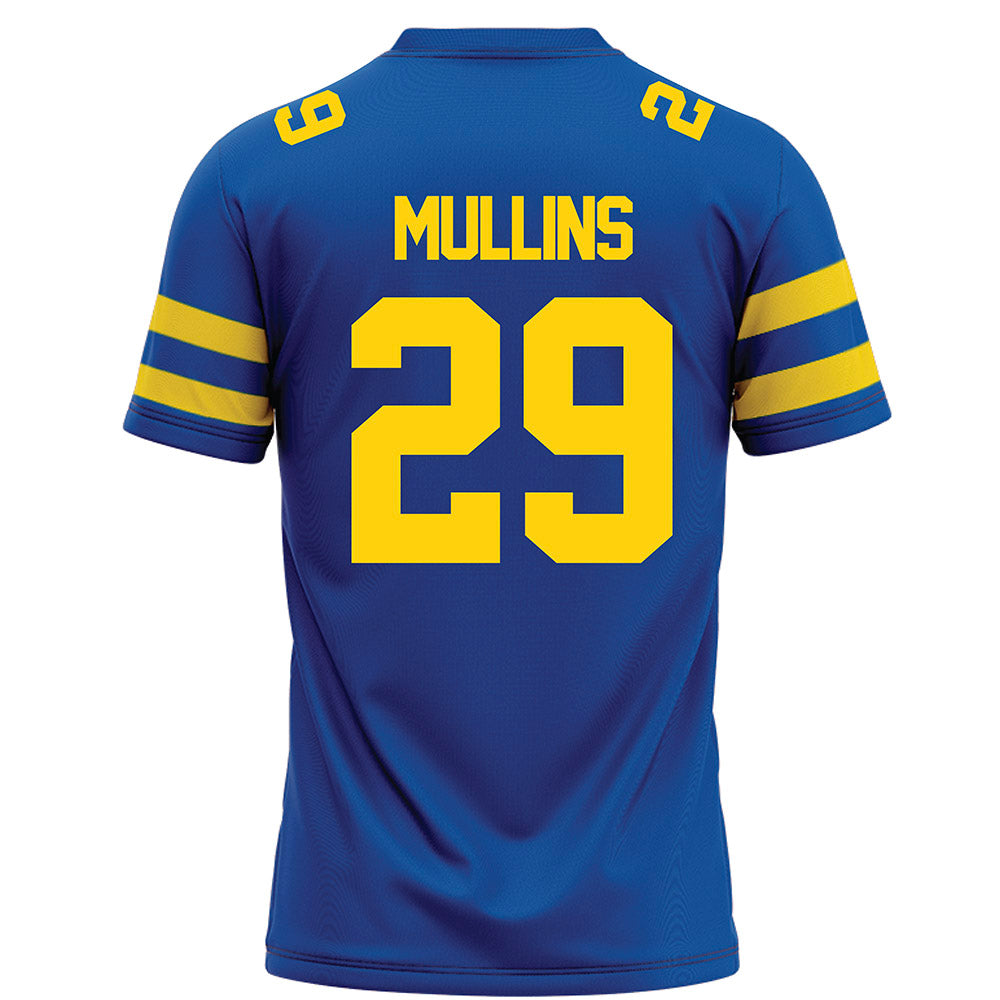 Delaware - NCAA Football : George Mullins - Blue Football Jersey-1