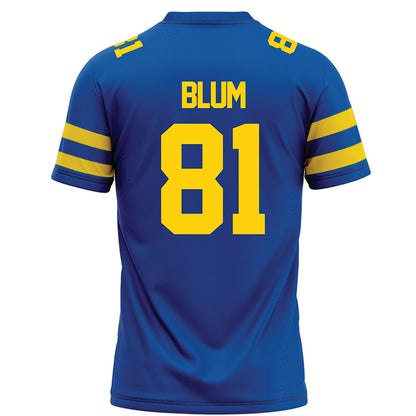 Delaware - NCAA Football : Jake Blum - Blue Football Jersey-1