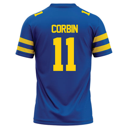 Delaware - NCAA Football : Jawarren Corbin - Blue Football Jersey-1