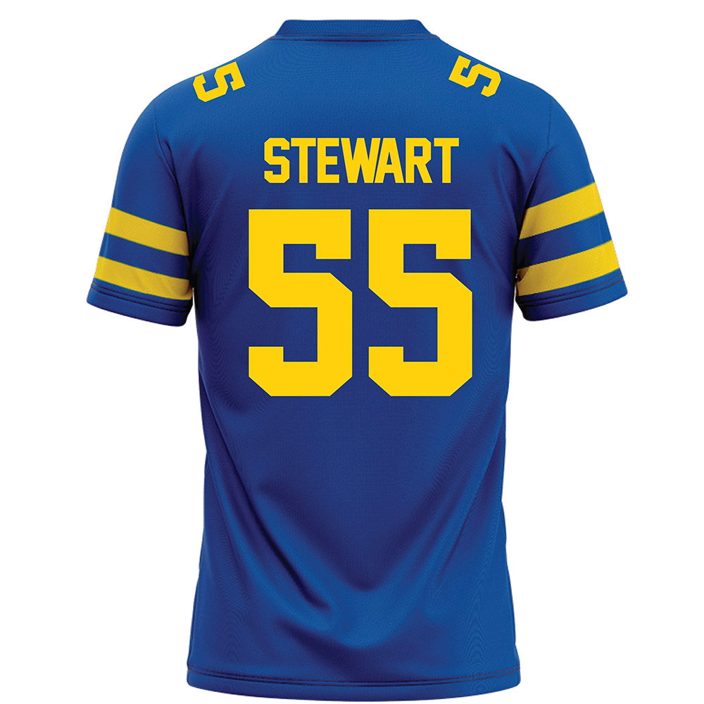 Delaware - NCAA Football : Dylan Stewart - Blue Football Jersey-1