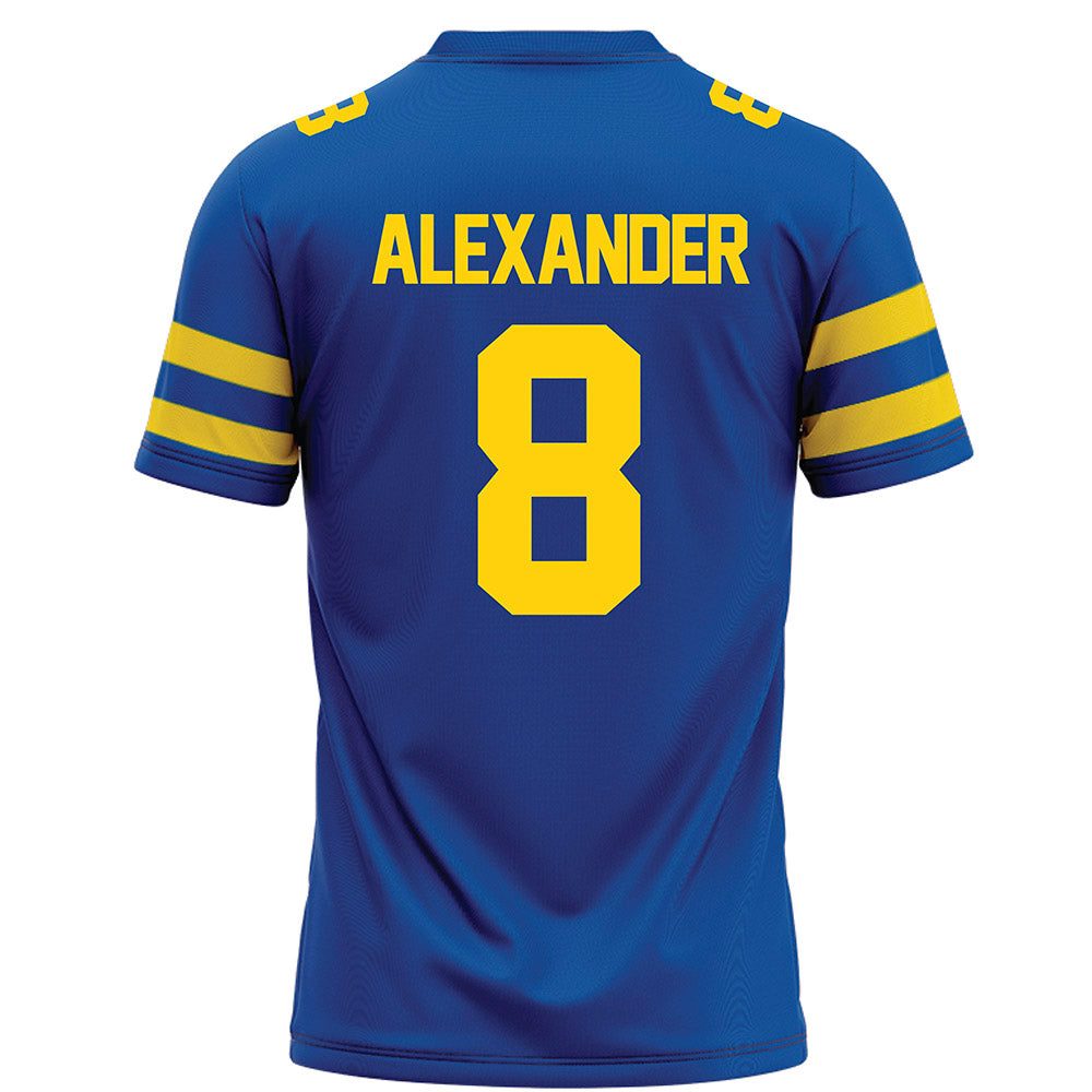 Delaware - NCAA Football : Jaquise Alexander - Blue Football Jersey-1
