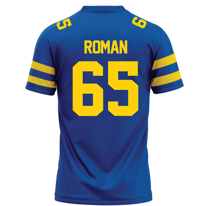 Delaware - NCAA Football : Wahkeem Roman - Blue Football Jersey