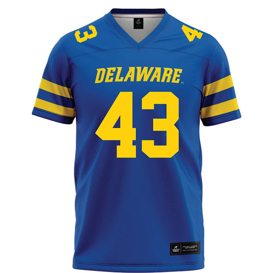 Delaware - NCAA Football : Luke Brown - Blue Football Jersey