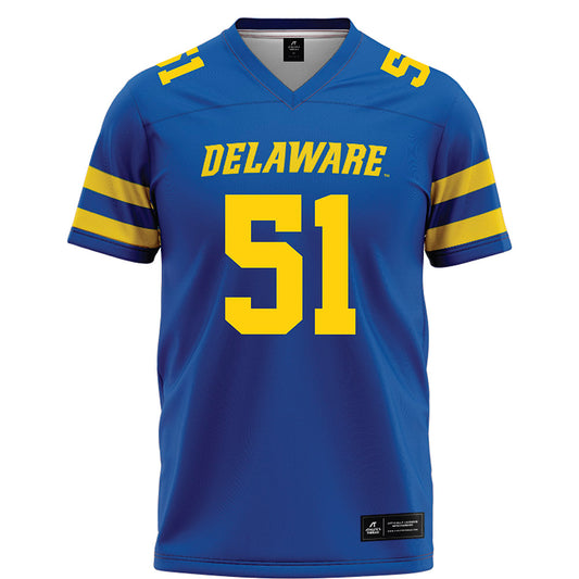 Delaware - NCAA Football : Chandler Telfaire - Blue Football Jersey-0