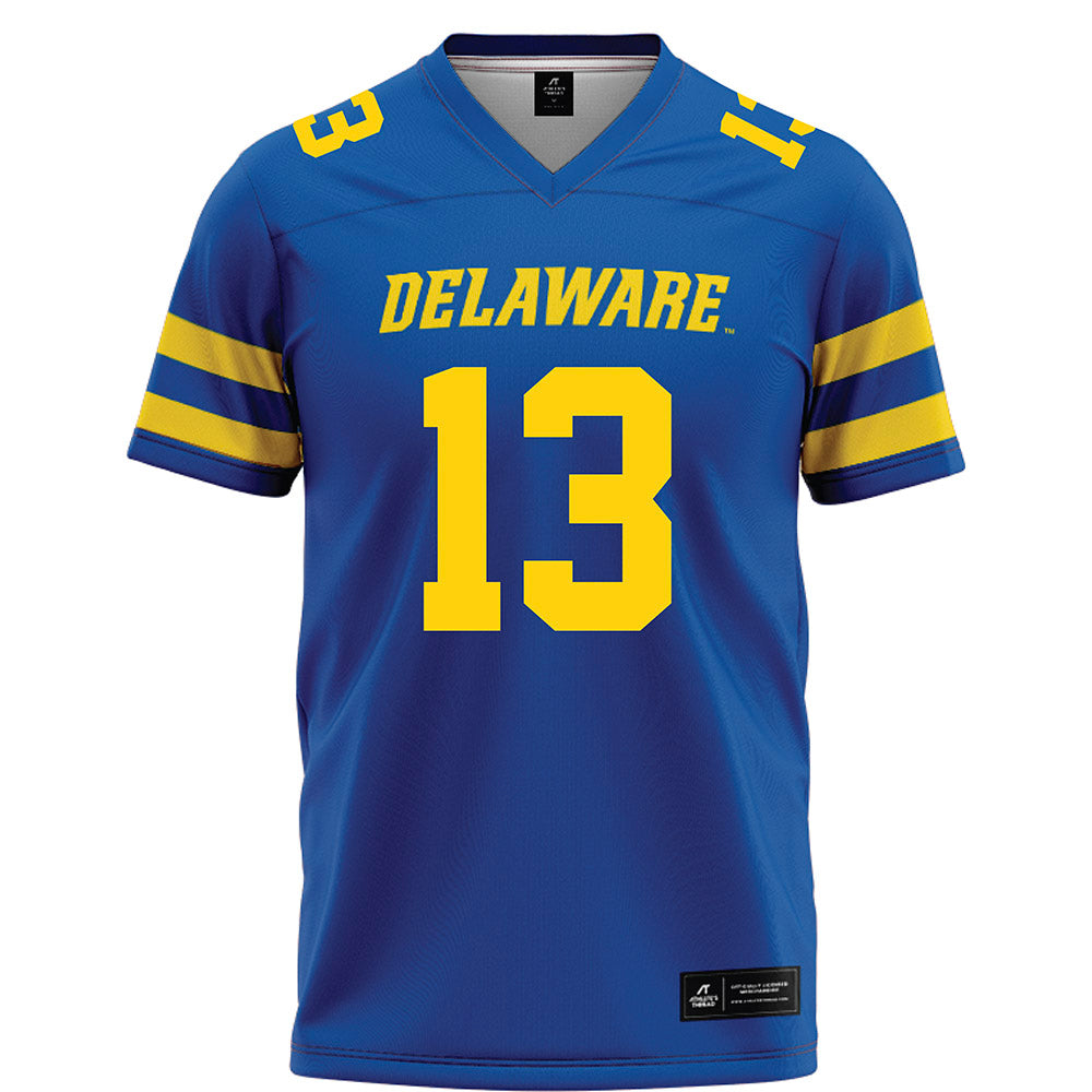 Delaware - NCAA Football : Ty Salazer - Blue Football Jersey-0