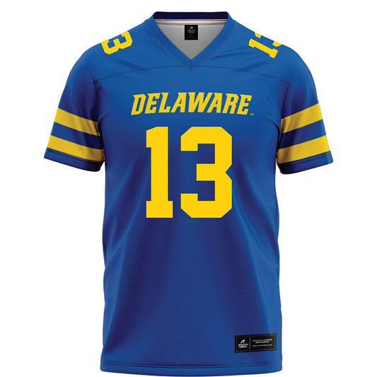 Delaware - NCAA Football : Ty Salazer - Blue Football Jersey-0