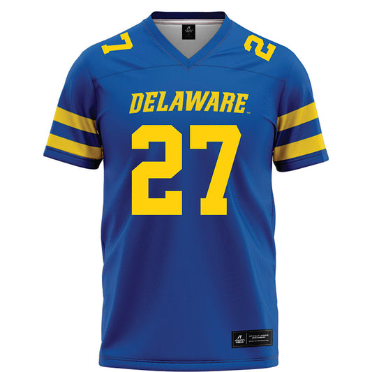 Delaware - NCAA Football : Jo Silver - Blue Football Jersey